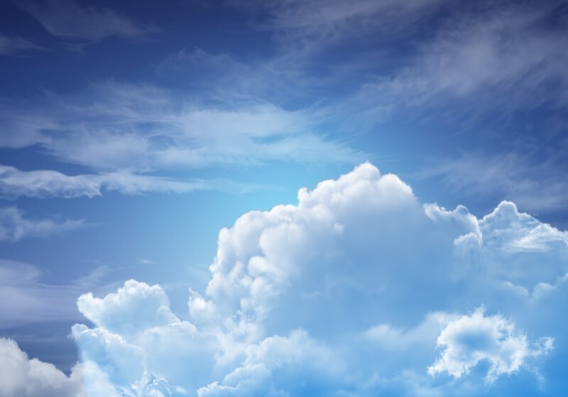 blue sky with white clouds