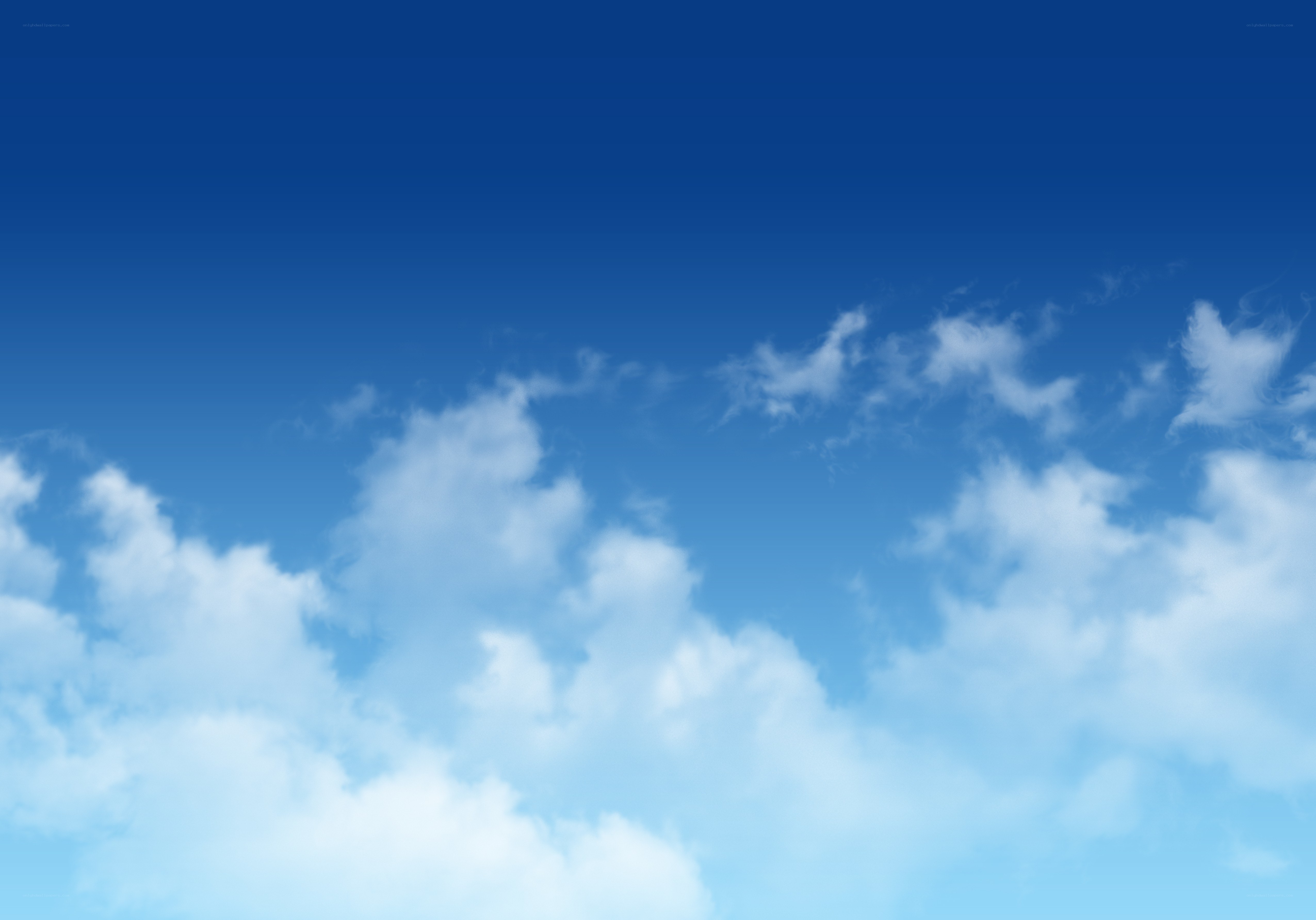 blue sky with white clouds