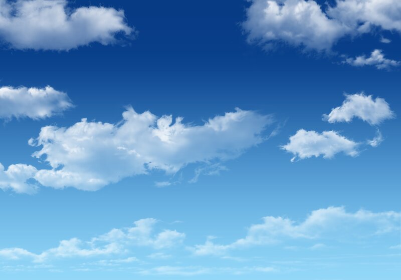 blue sky with white clouds