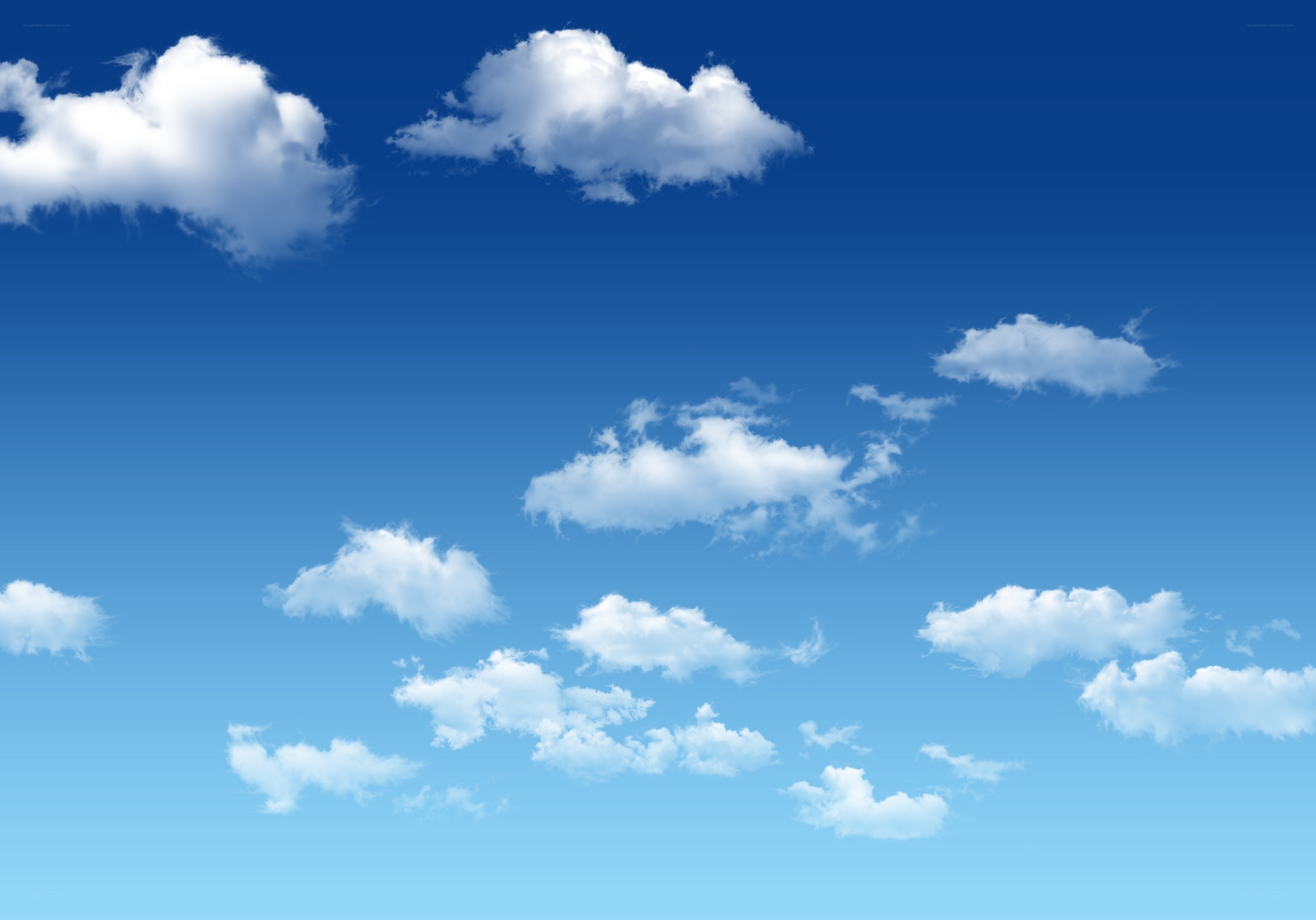 blue sky with white clouds
