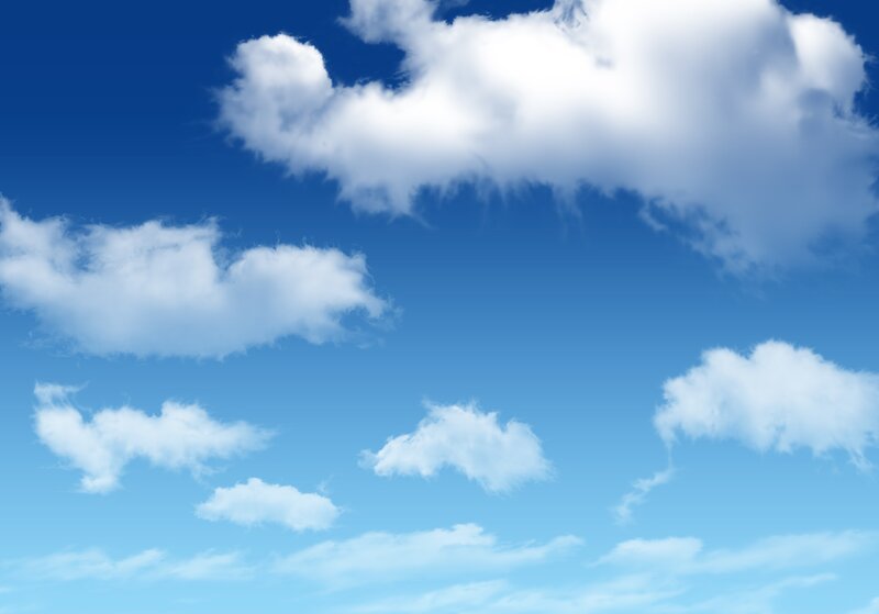 Blue sky with white clouds