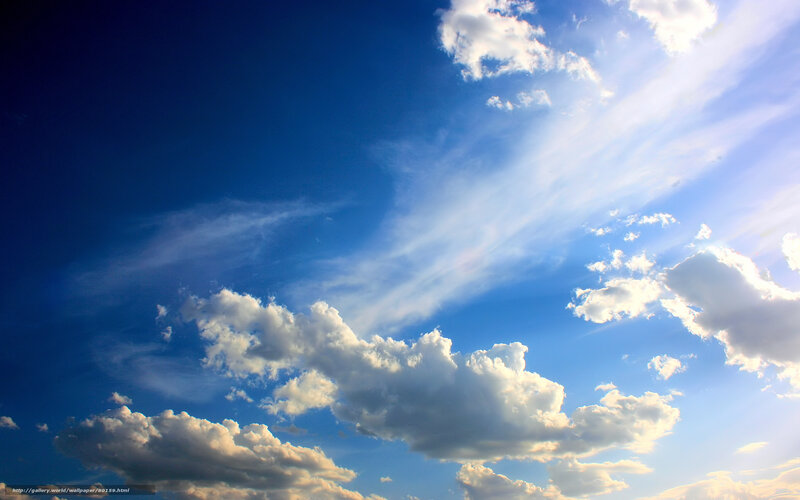 Blue sky with white clouds