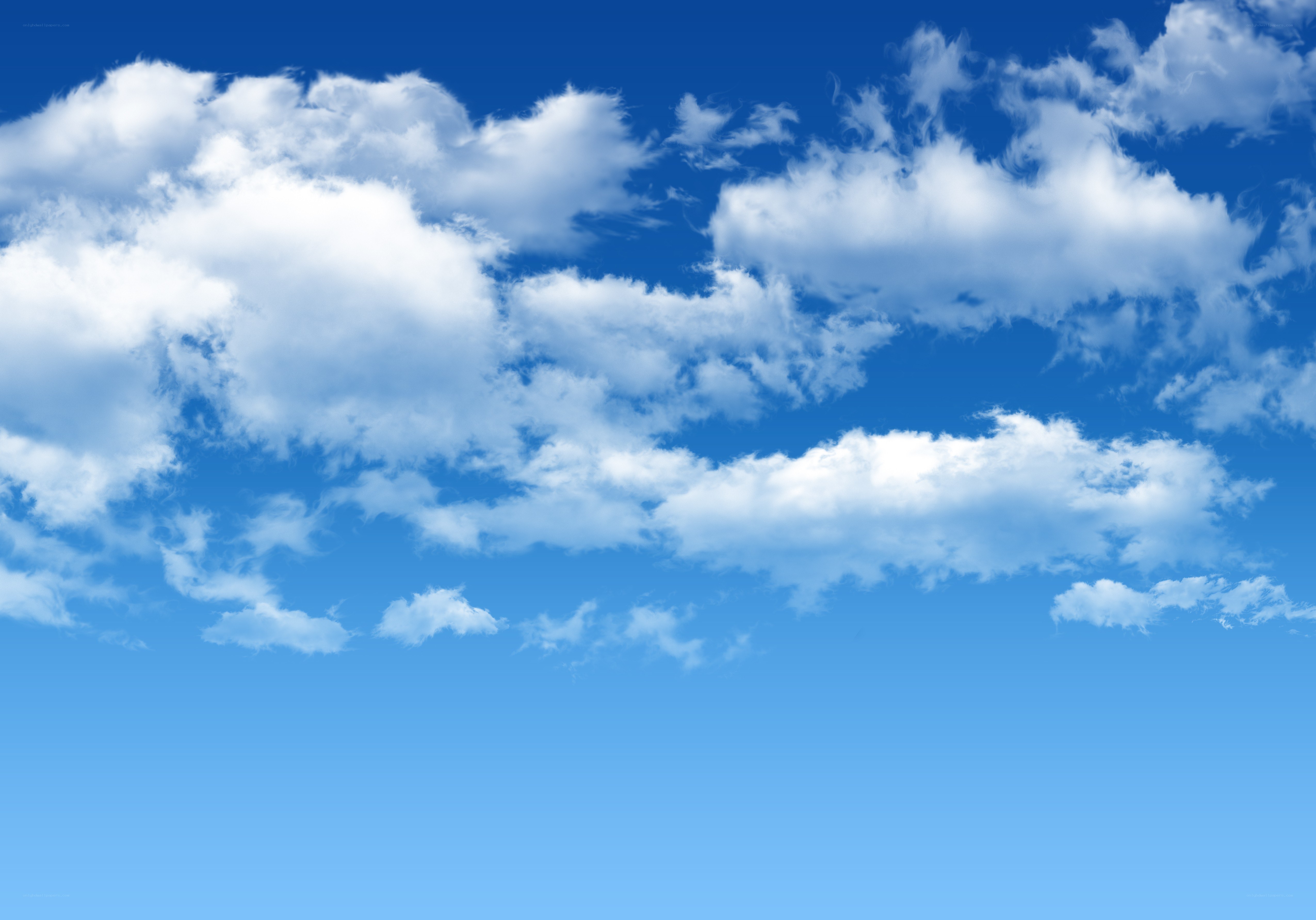 blue sky with white clouds
