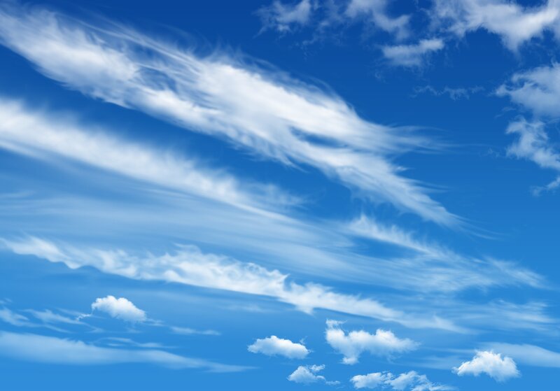 Blue sky with white clouds