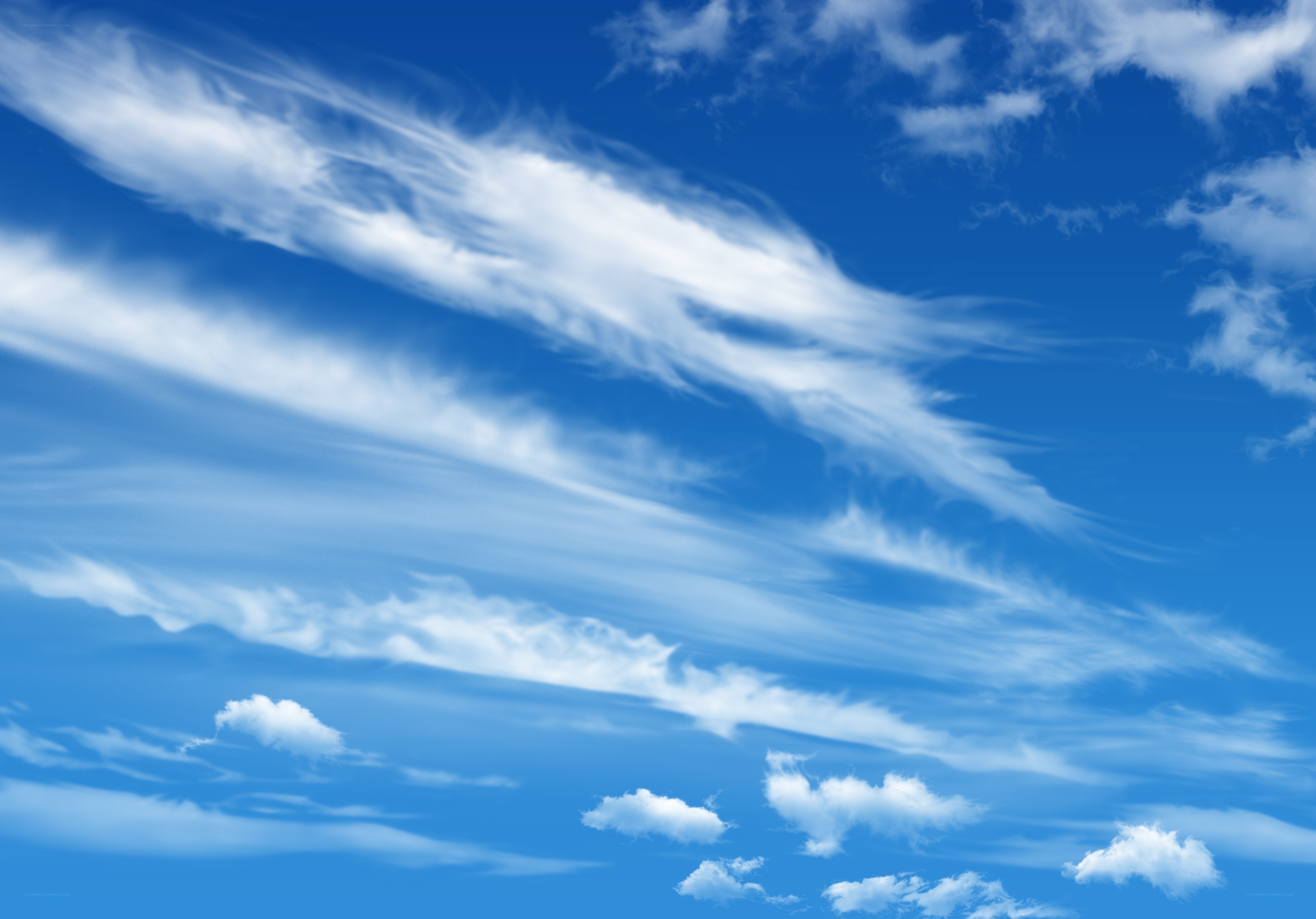 Blue sky with white clouds