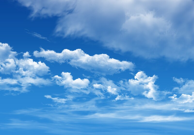 blue sky with white clouds