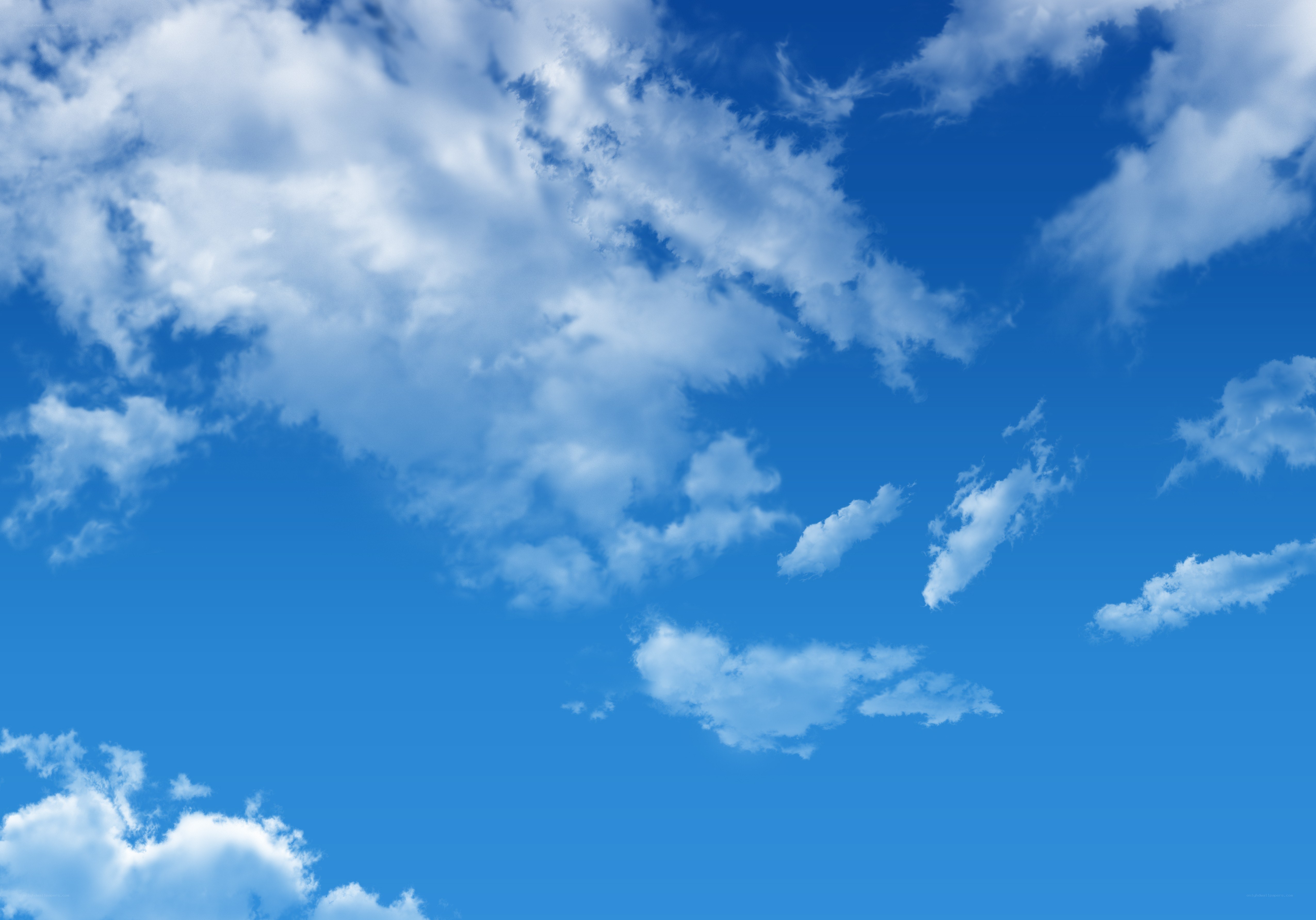 blue sky with white clouds