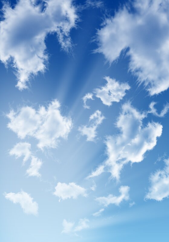 Blue sky with white clouds