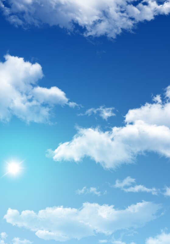 blue sky with white clouds