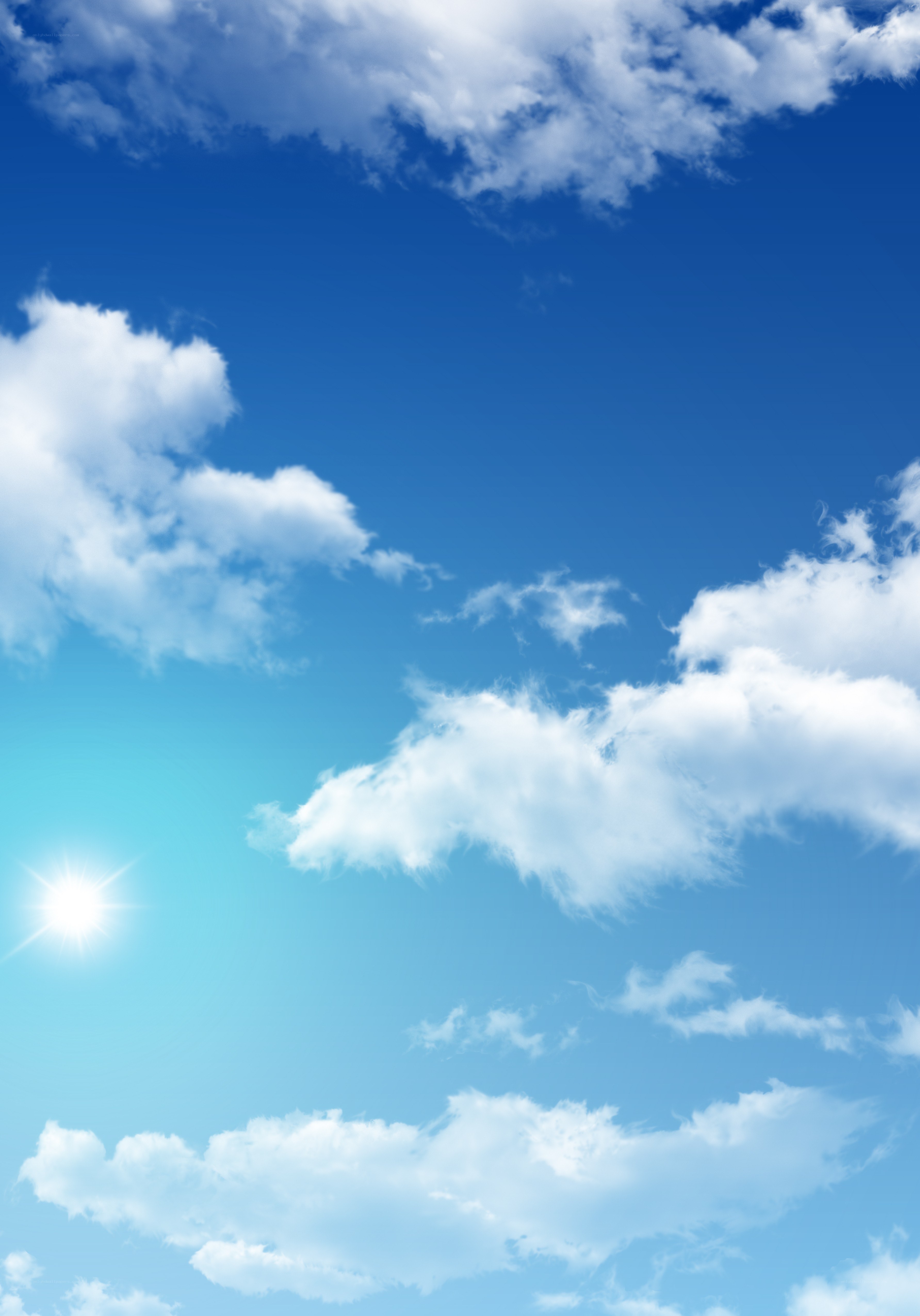 blue sky with white clouds
