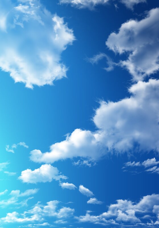 Blue sky with white clouds