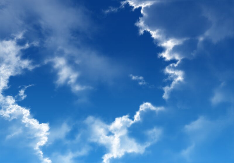 blue sky with white clouds