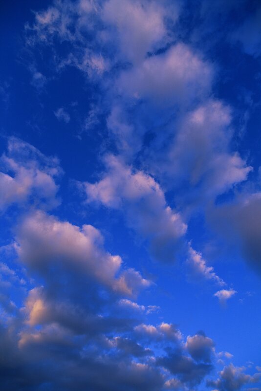 blue sky with white clouds