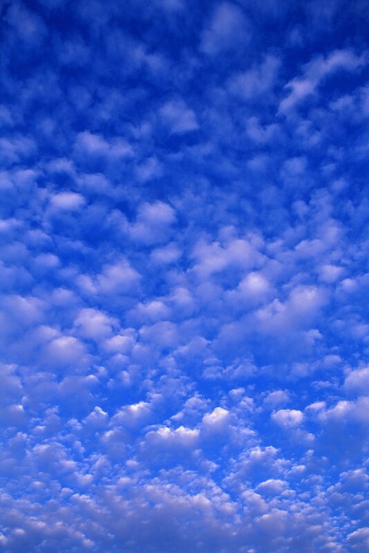 Blue sky with white clouds