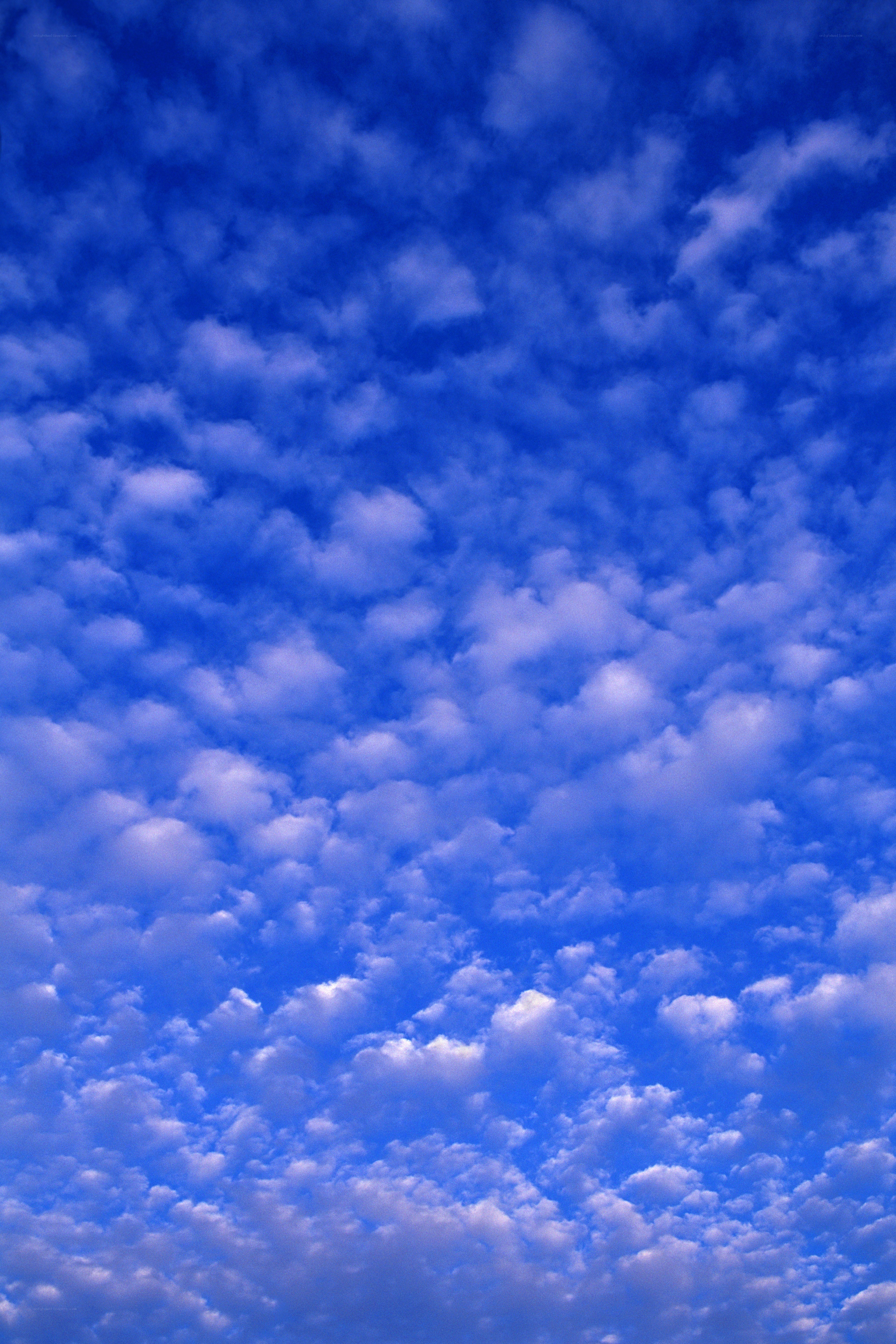 Blue sky with white clouds