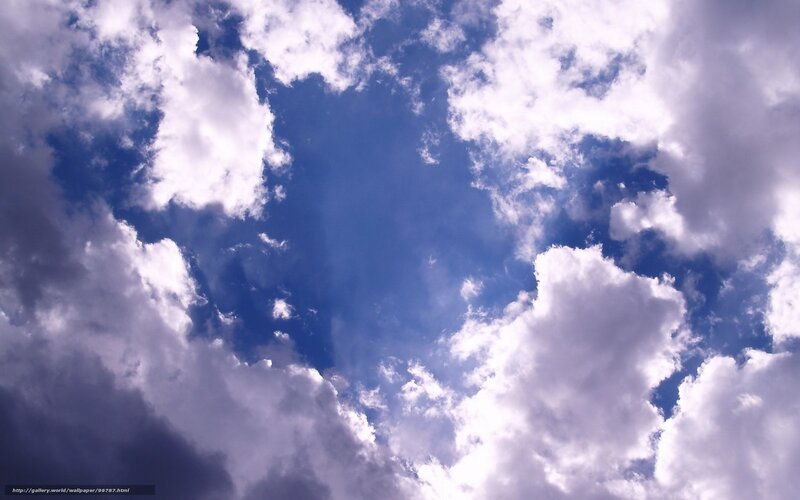 blue sky with white clouds