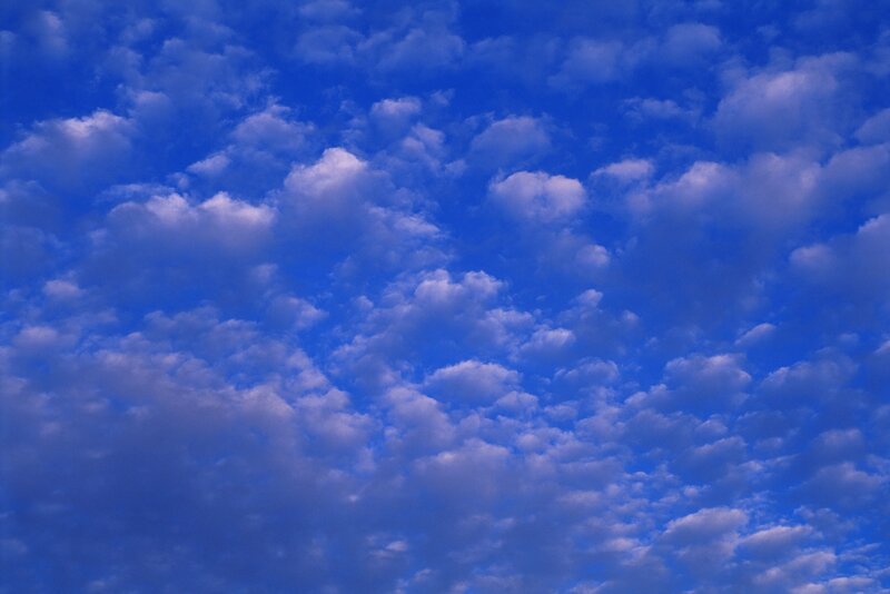 Blue sky with white clouds