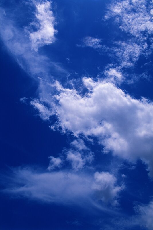 Blue sky with white clouds