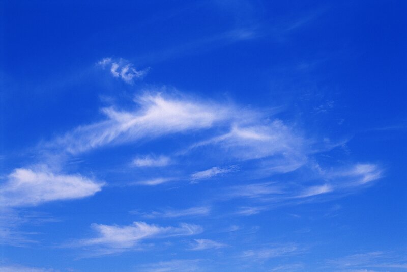 Blue sky with white clouds