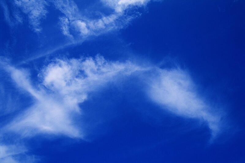 Blue sky with white clouds