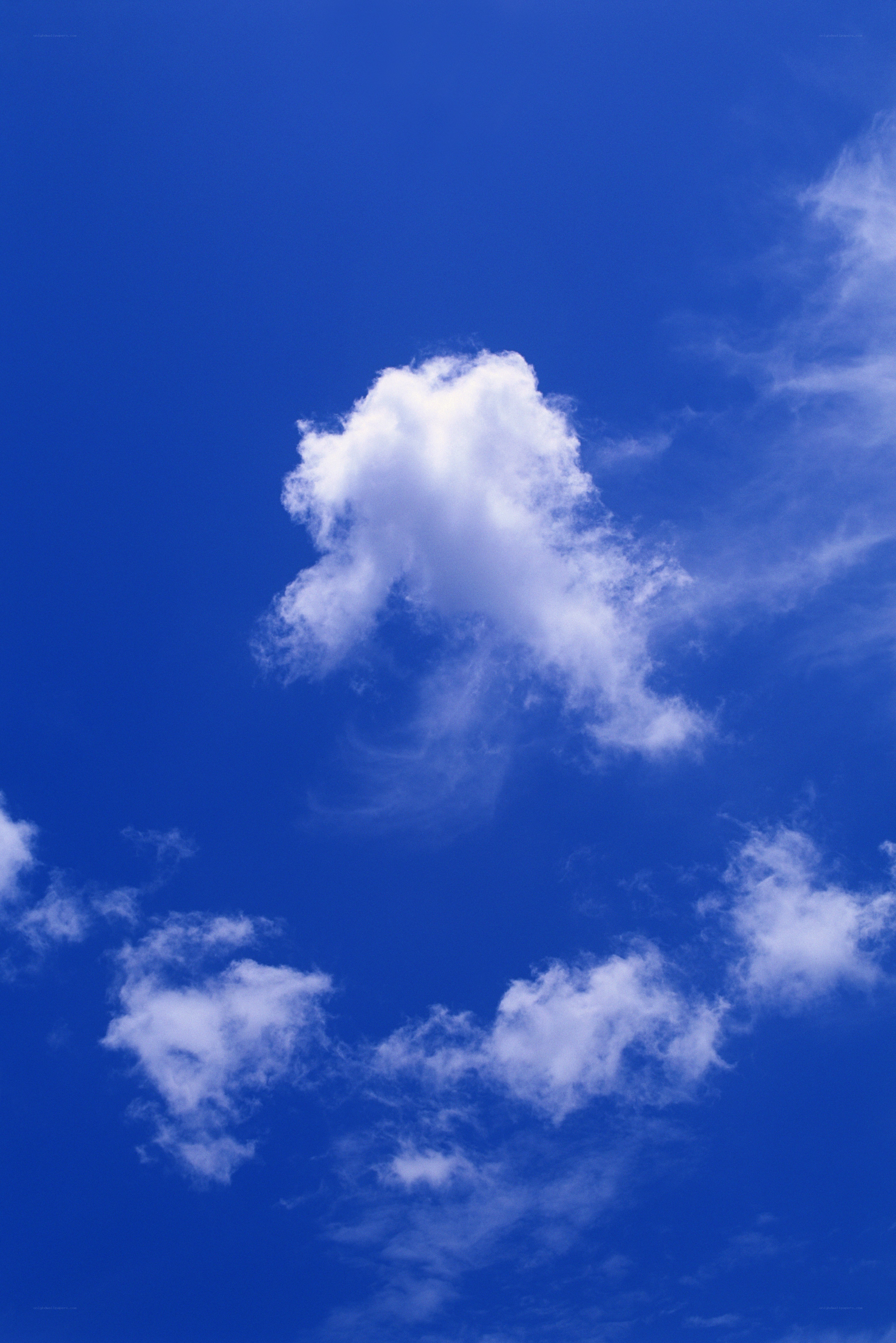 blue sky with white clouds