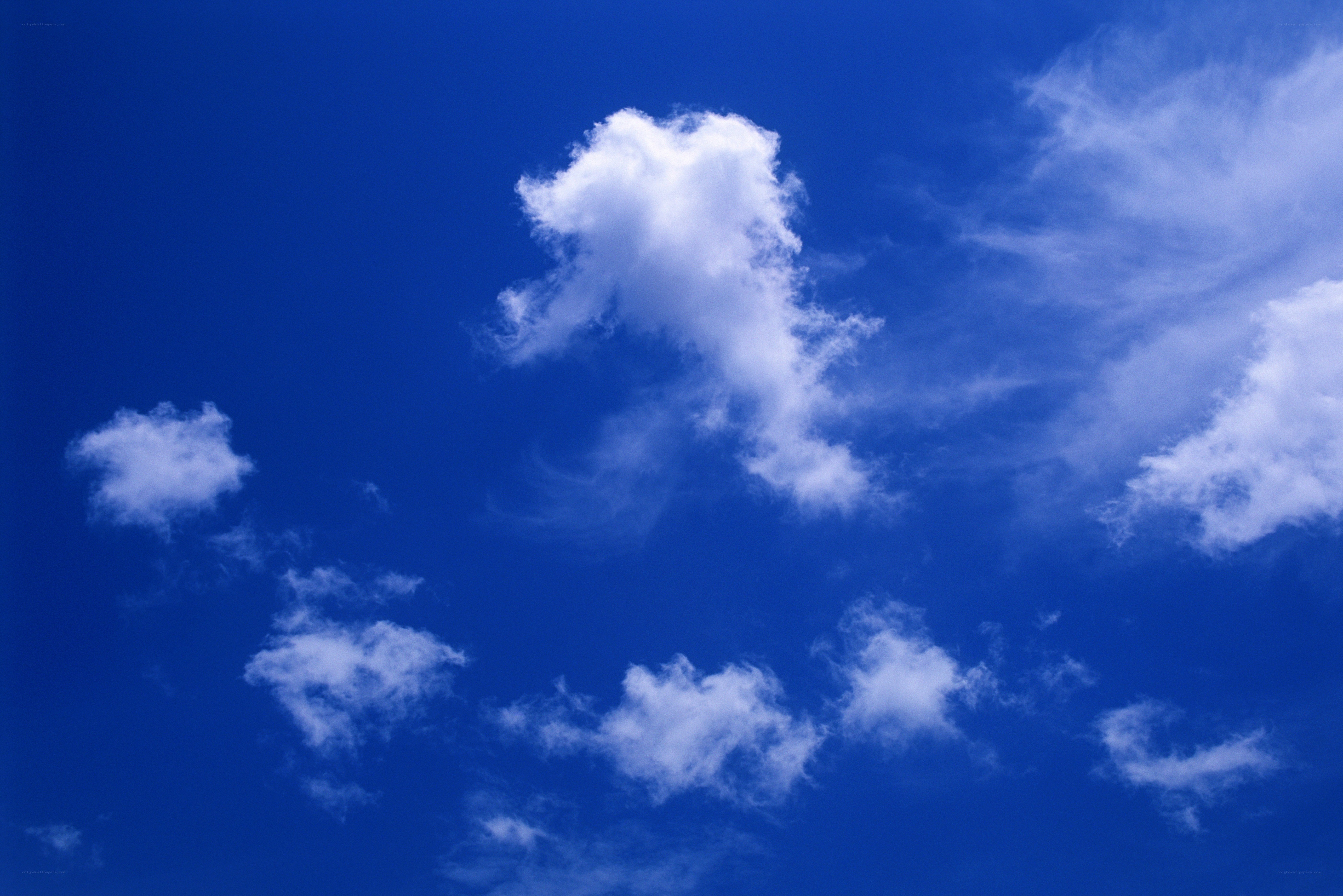 blue sky with white clouds