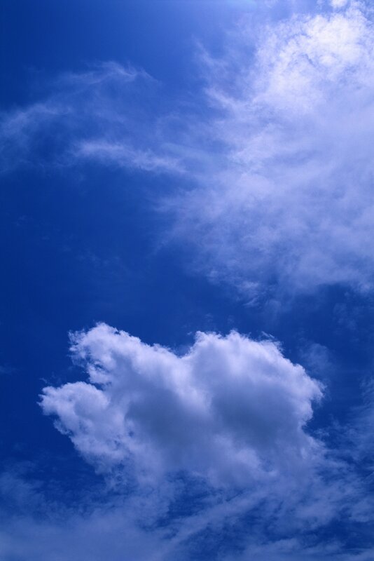 blue sky with white clouds