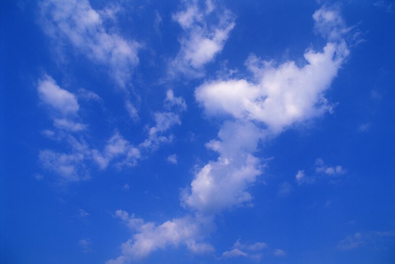 blue sky with white clouds