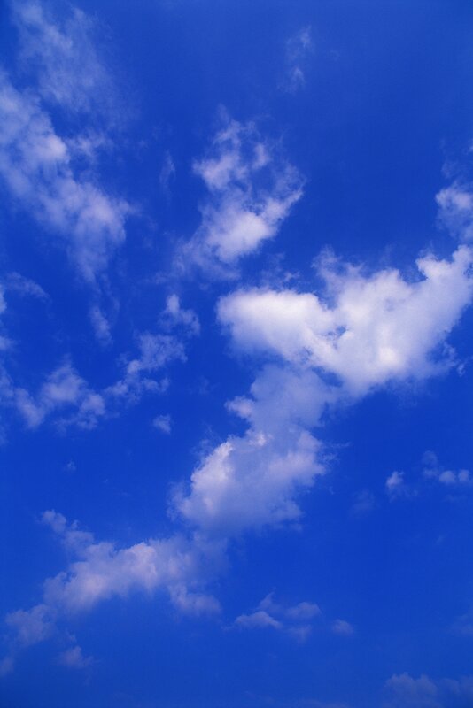Blue sky with white clouds