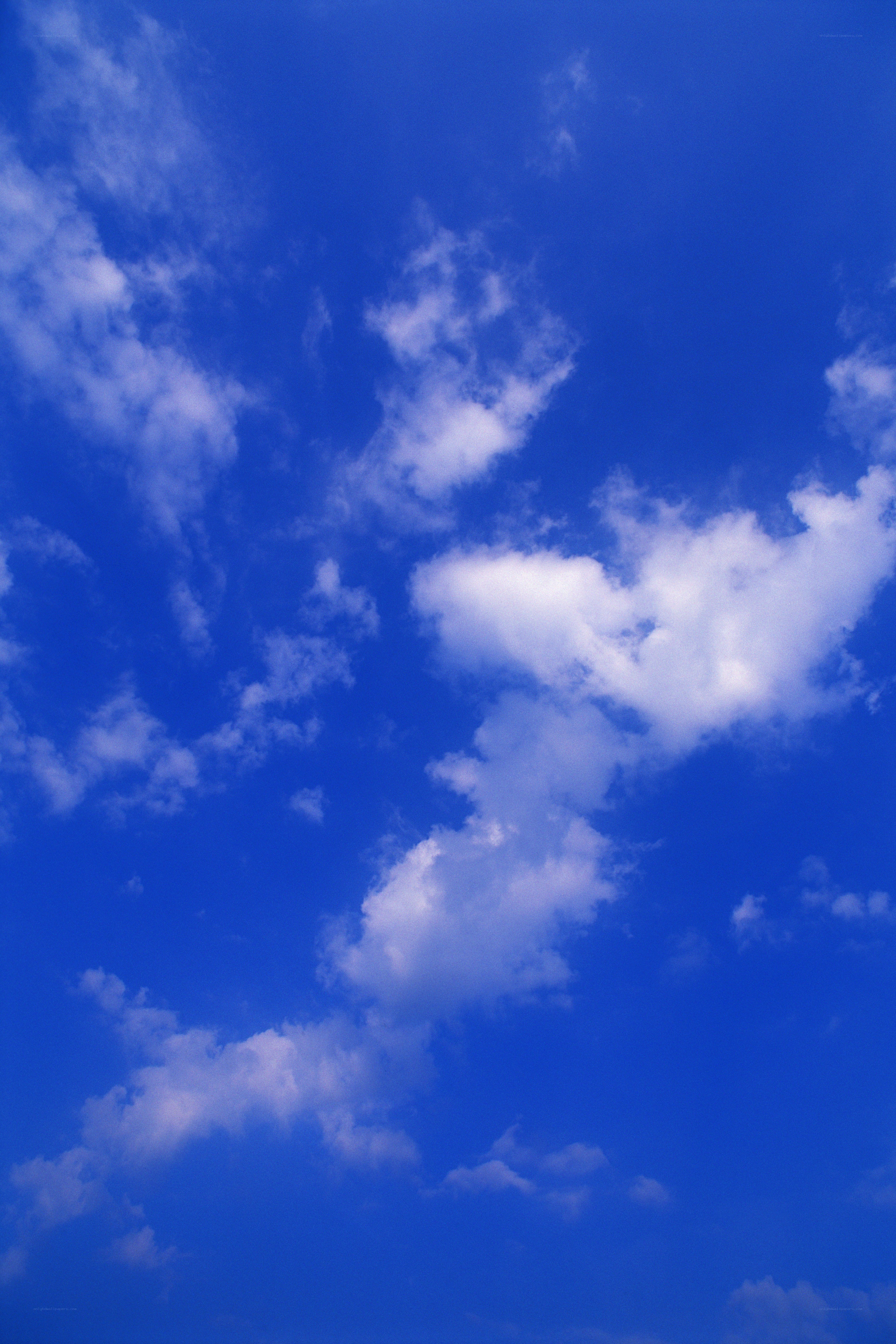 Blue sky with white clouds