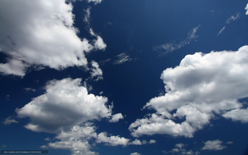 Blue sky with white clouds