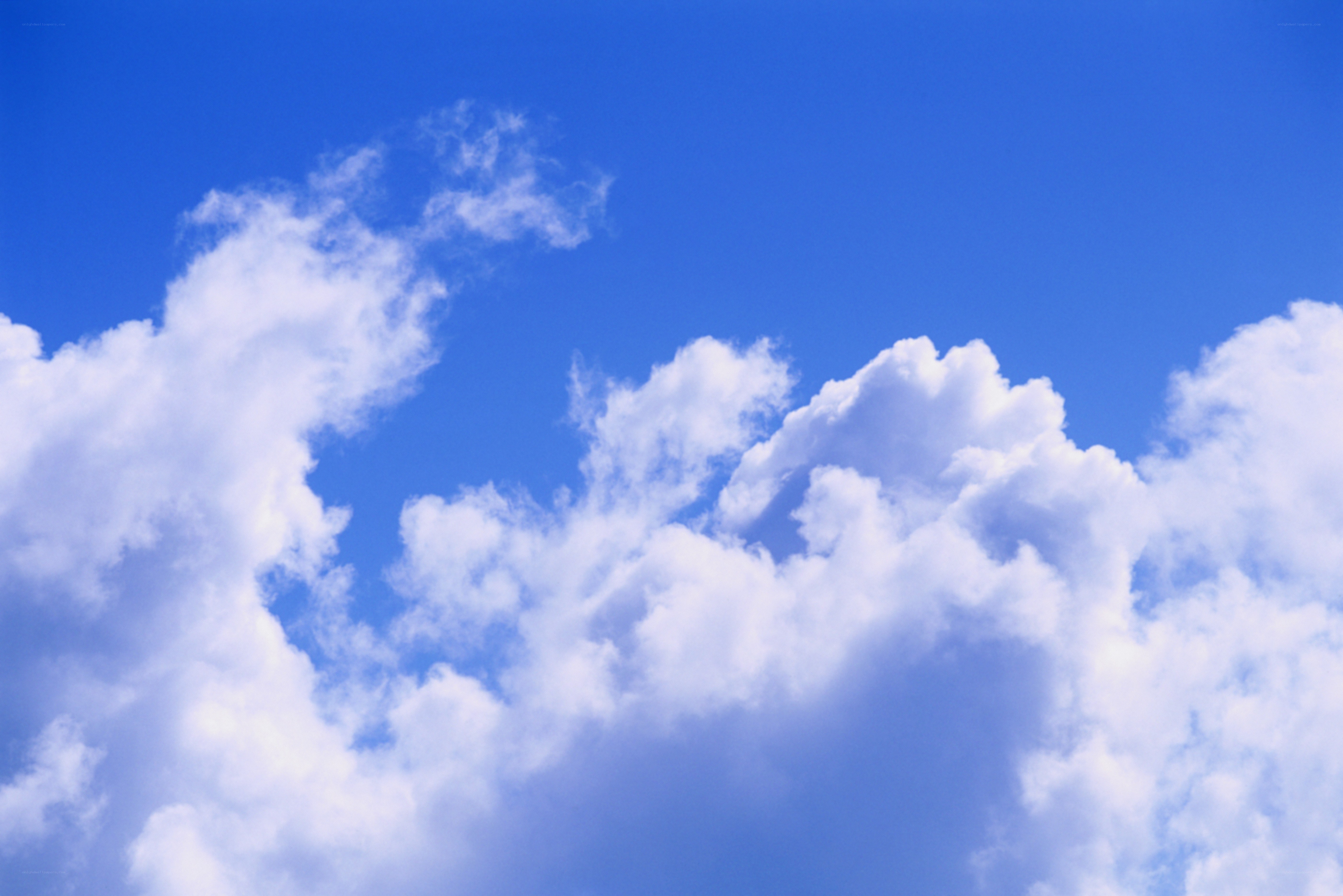 blue sky with white clouds
