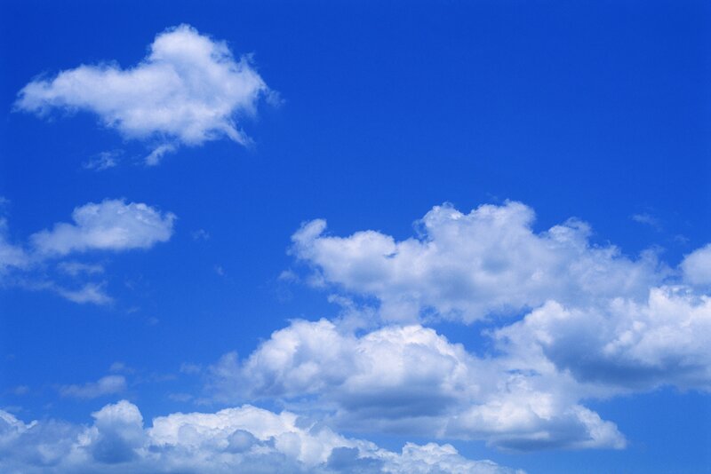 Blue sky with white clouds