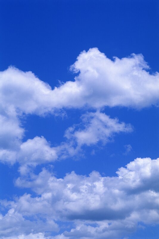 blue sky with white clouds