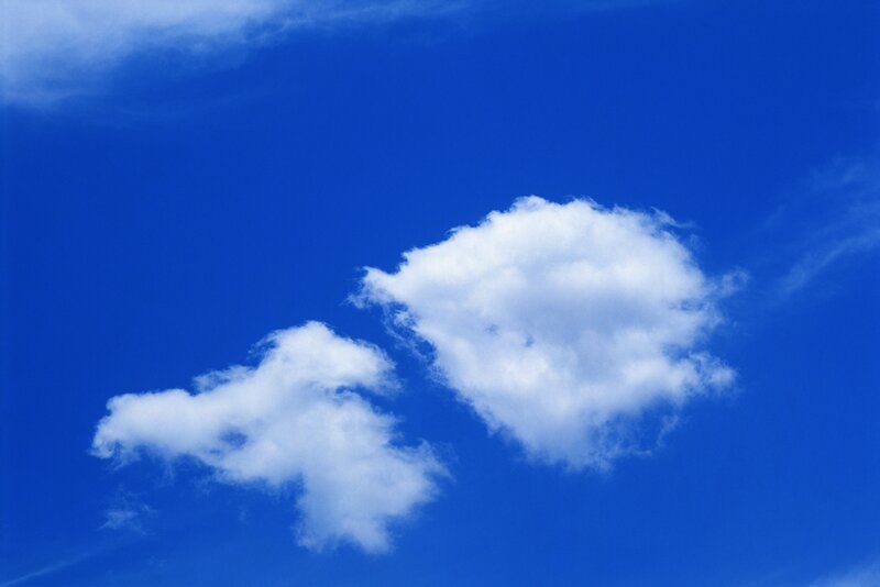 Blue sky with white clouds