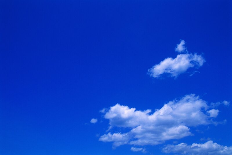 blue sky with white clouds