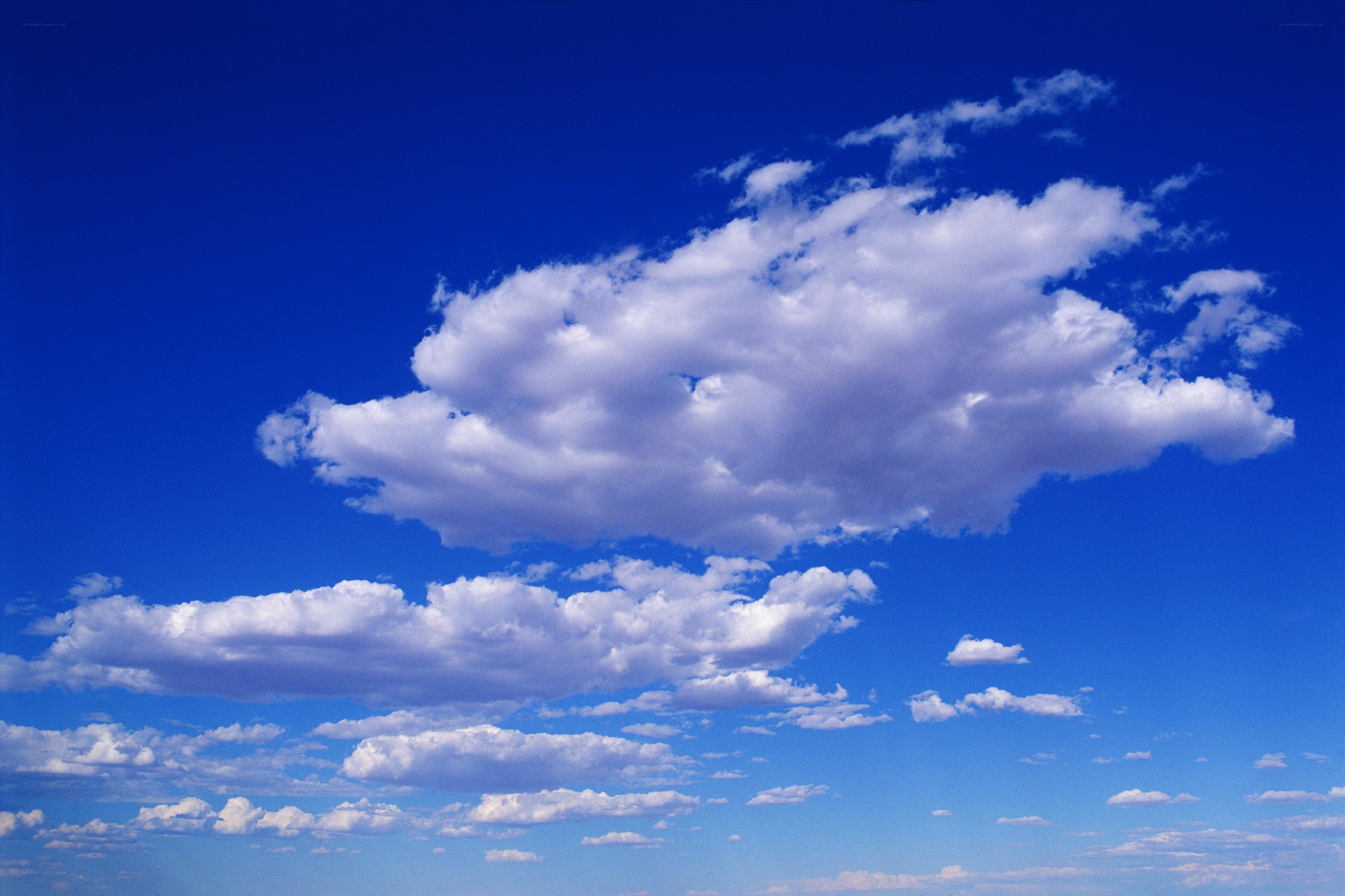 Blue sky with white clouds