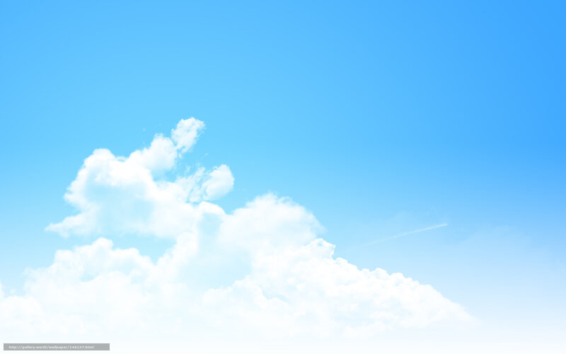 Blue sky with white clouds