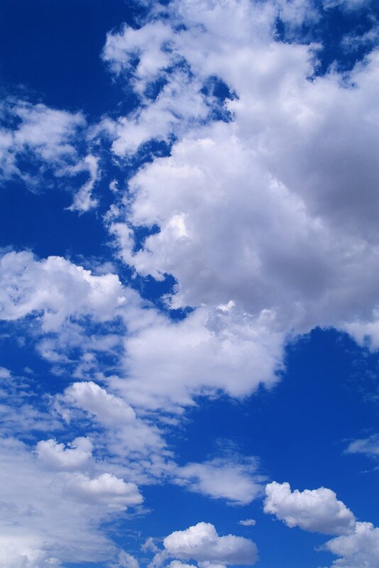 Blue sky with white clouds