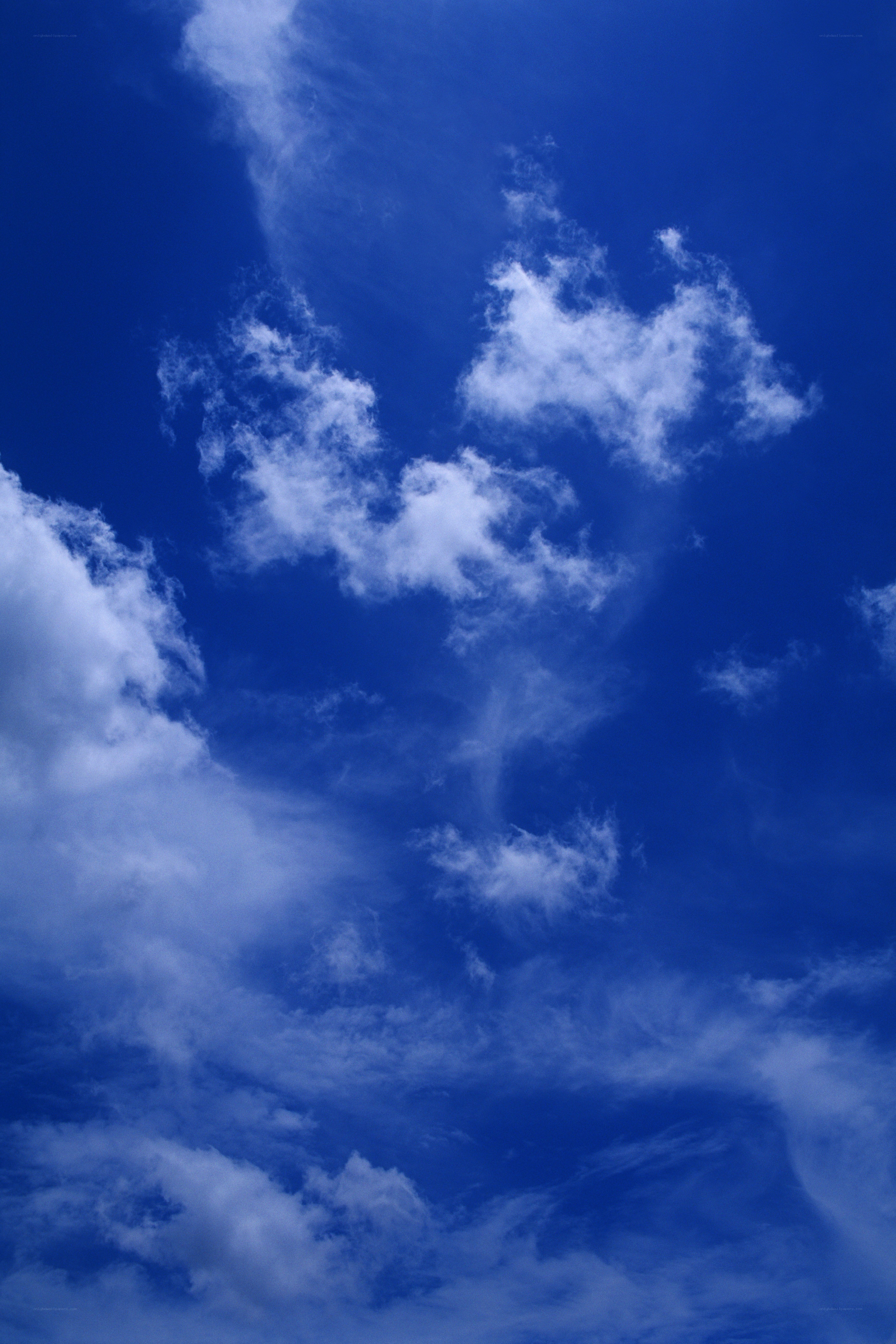 blue sky with white clouds