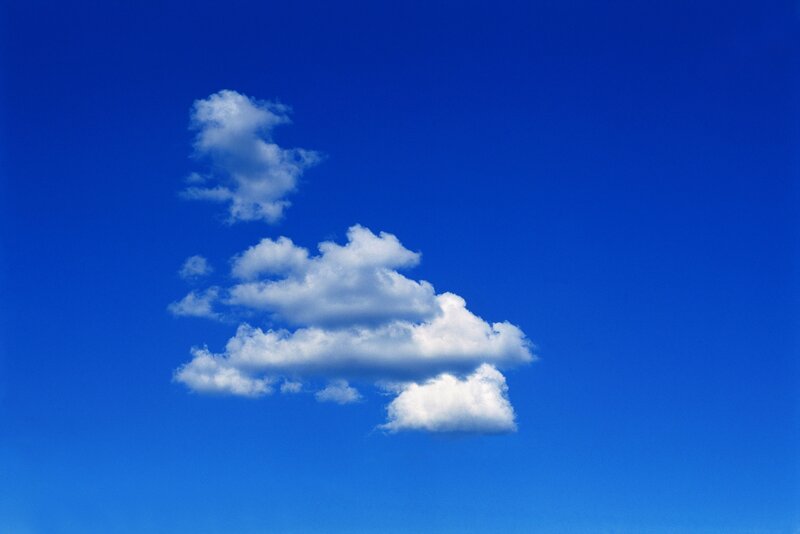 Blue sky with white clouds