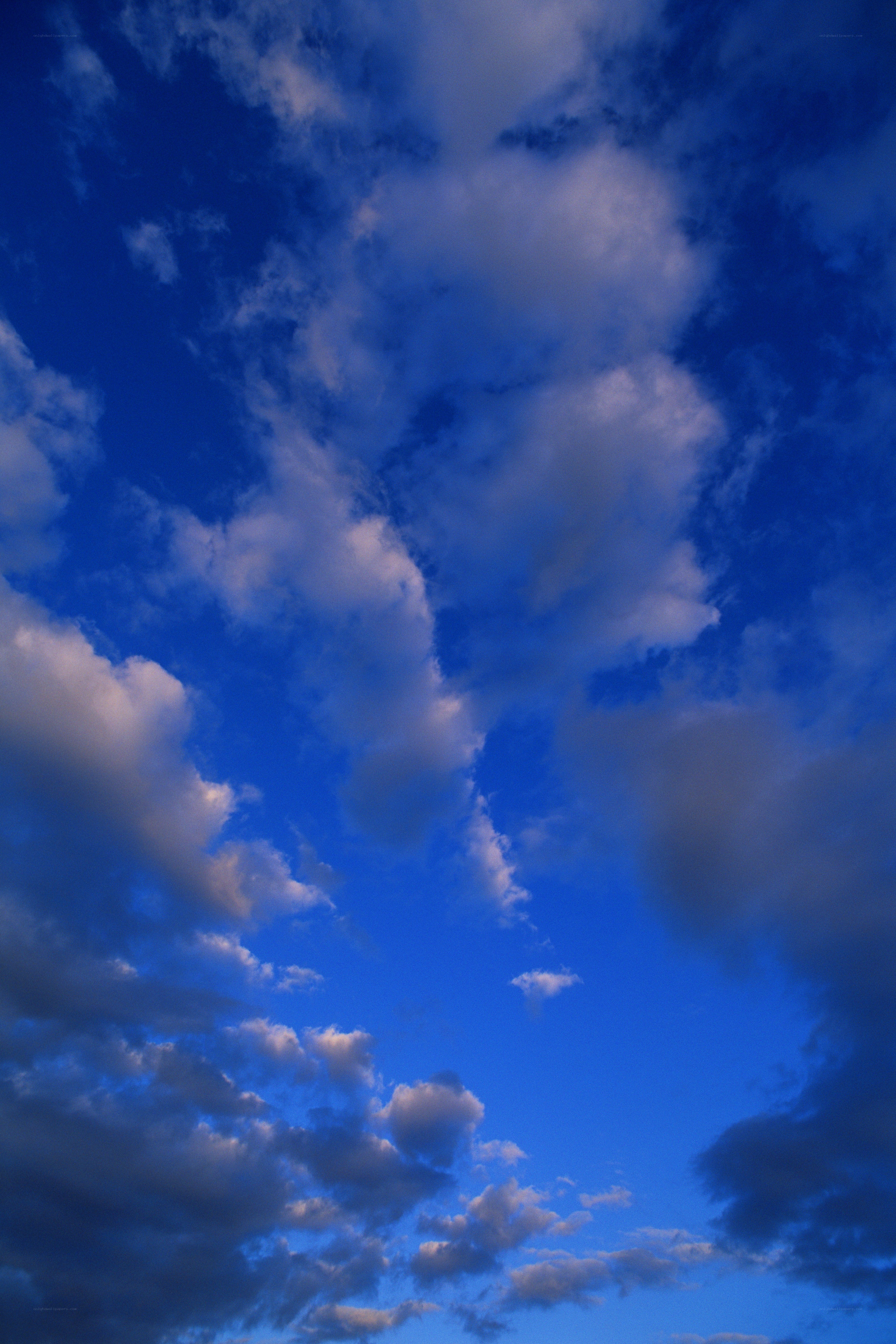 blue sky with white clouds