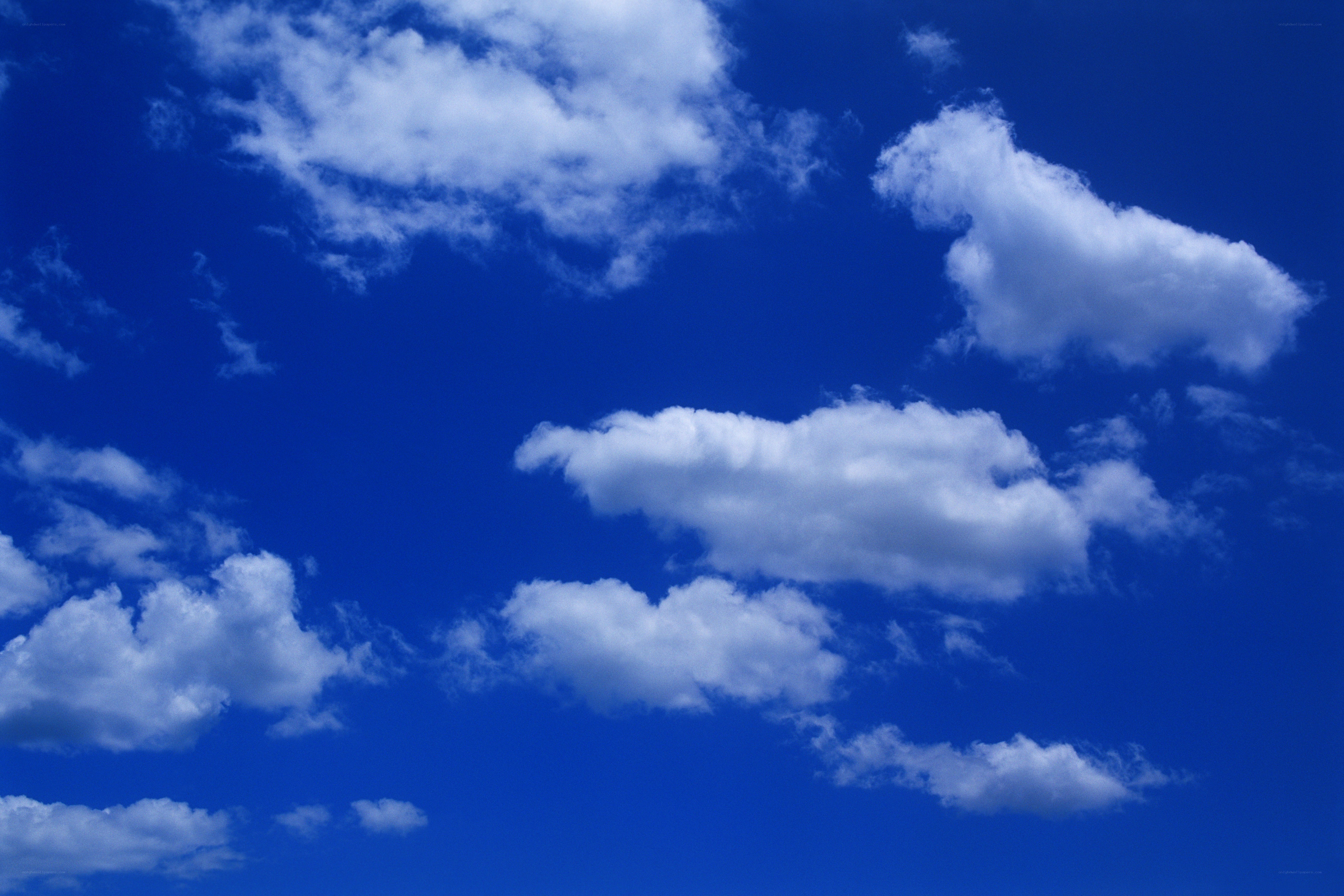 Blue sky with white clouds