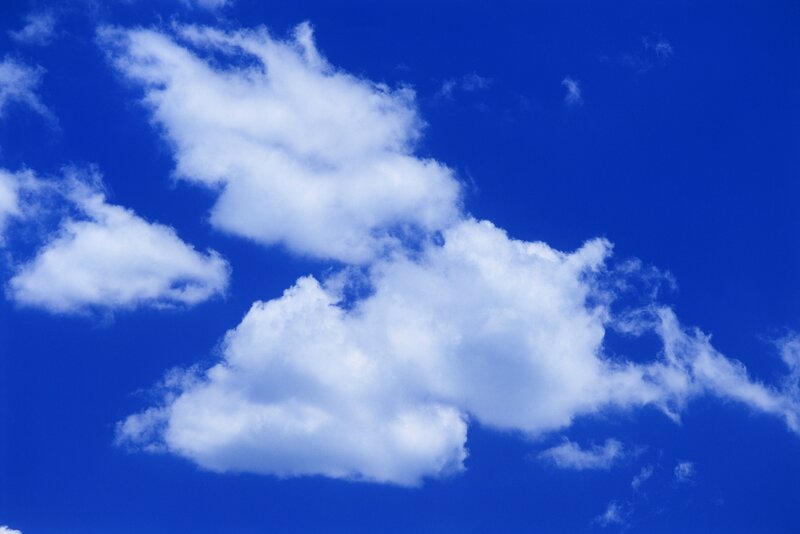 Blue sky with white clouds