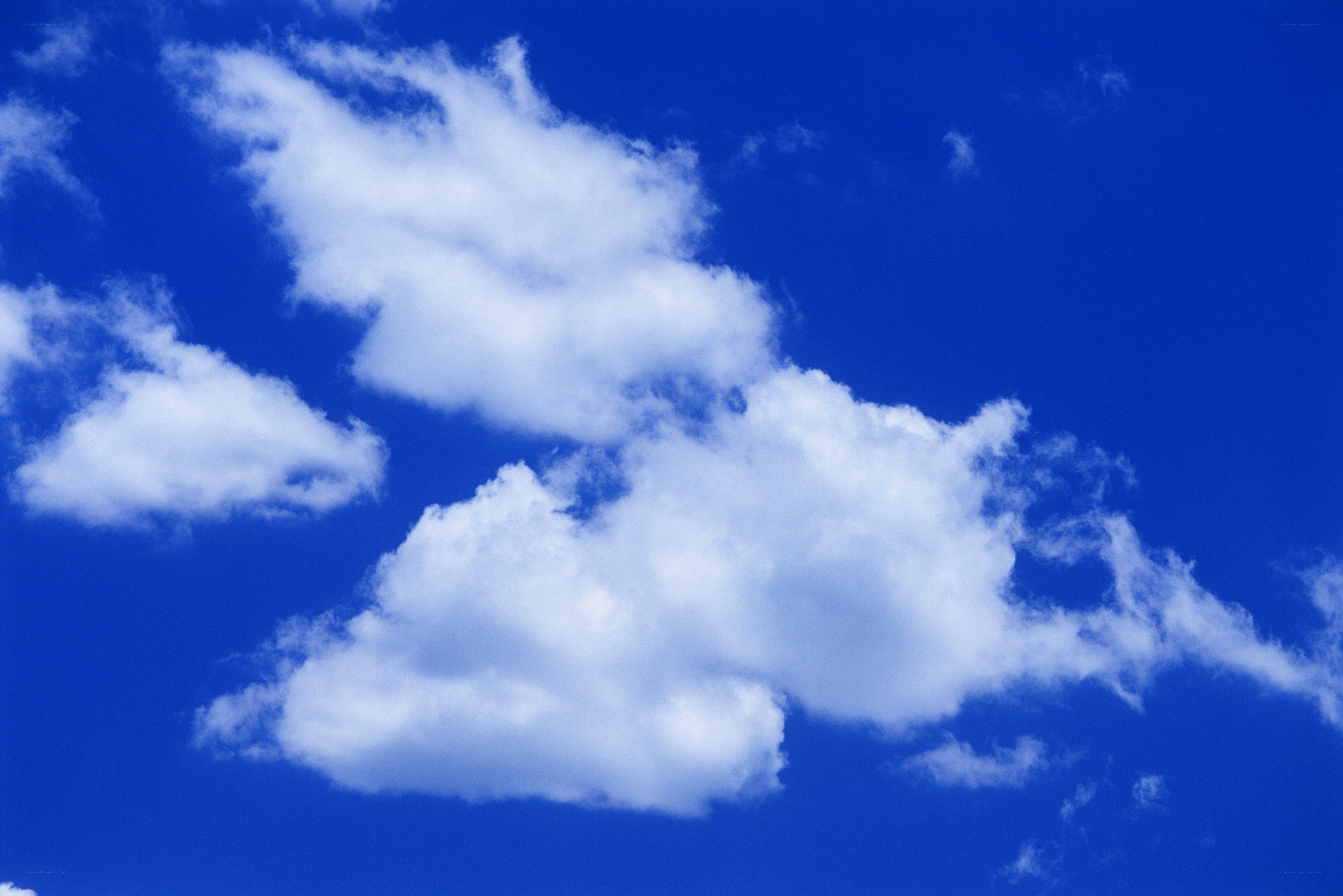 Blue sky with white clouds