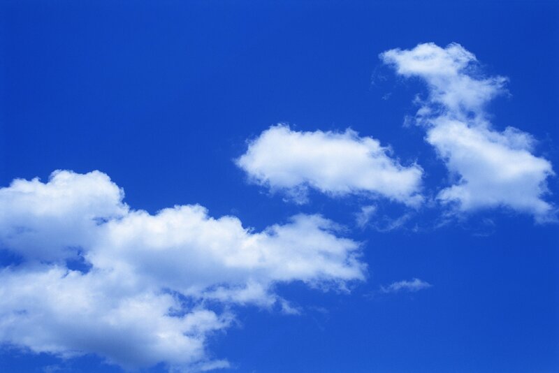 Blue sky with white clouds