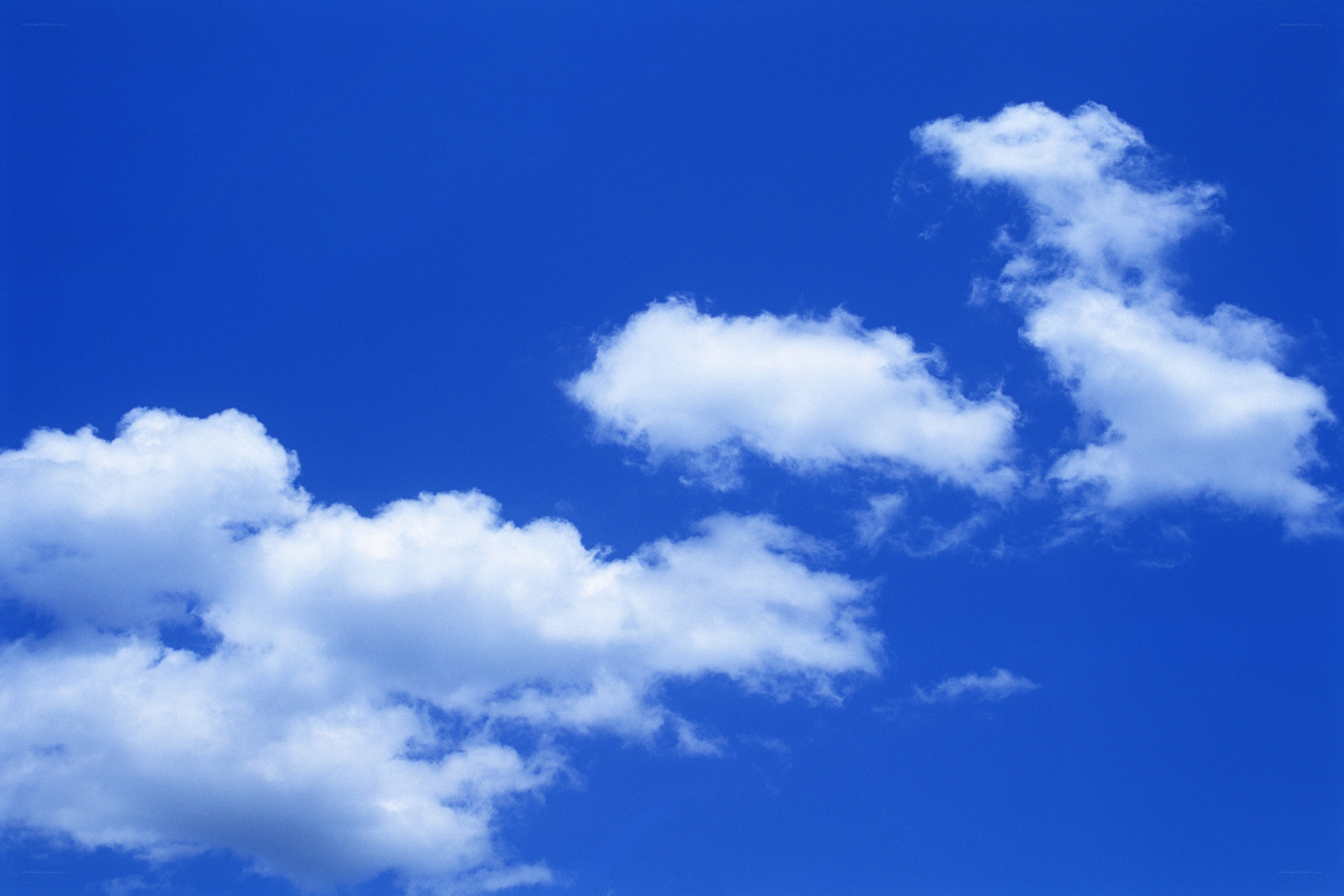 Blue sky with white clouds