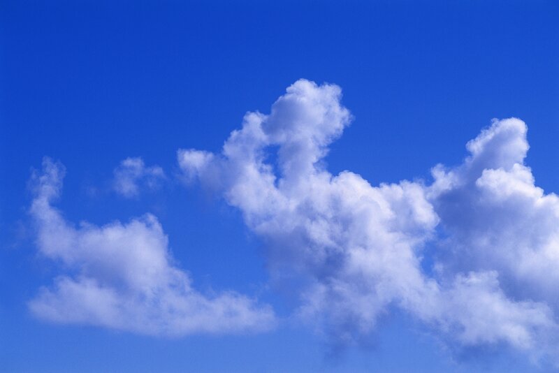 blue sky with white clouds