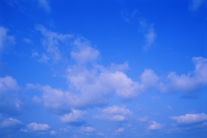 blue sky with white clouds