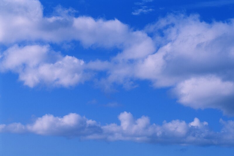 blue sky with white clouds